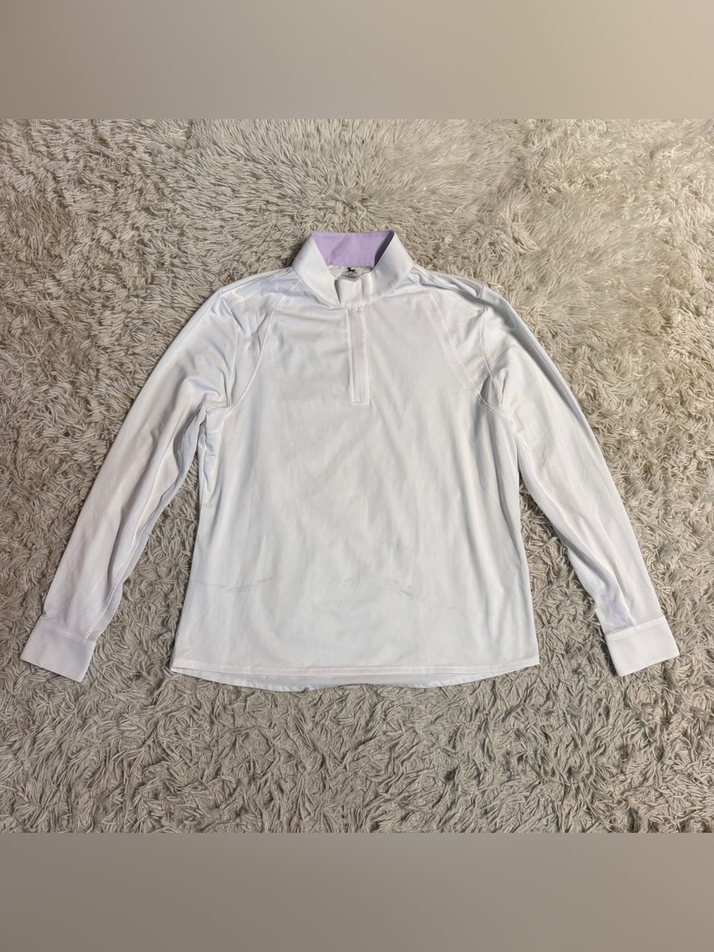 Women’s XXL White RJ Classics Long Sleeve Horseback Riding Show Shirt